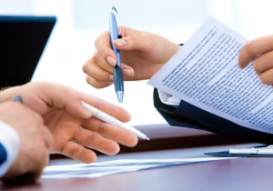 Person registering their car in Frederick, MD