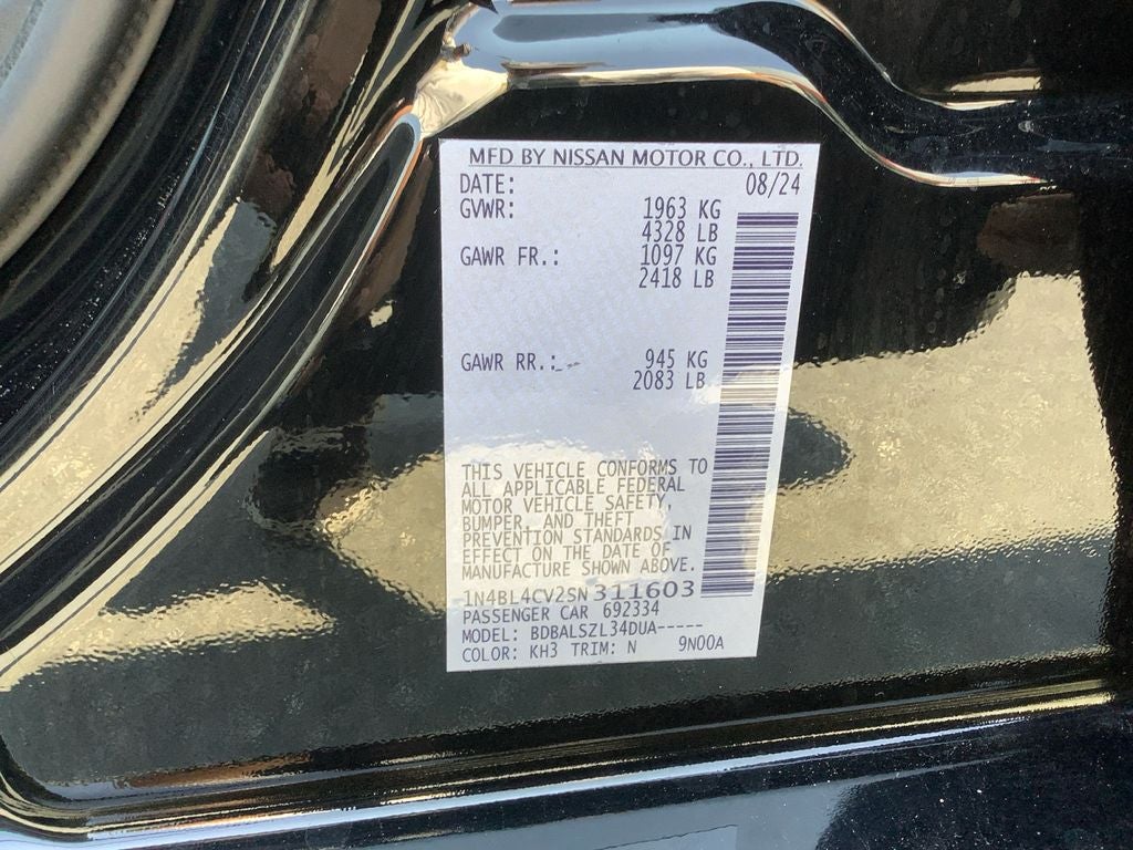 2025 Nissan Altima 2.5 SR