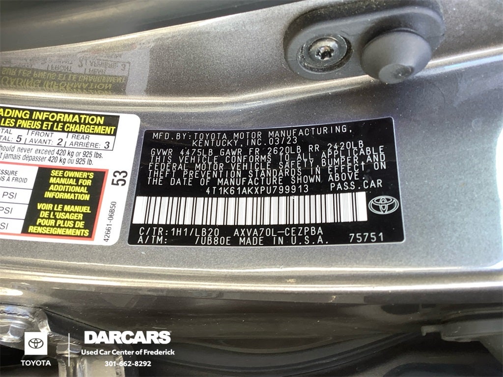 2023 Toyota Camry XSE