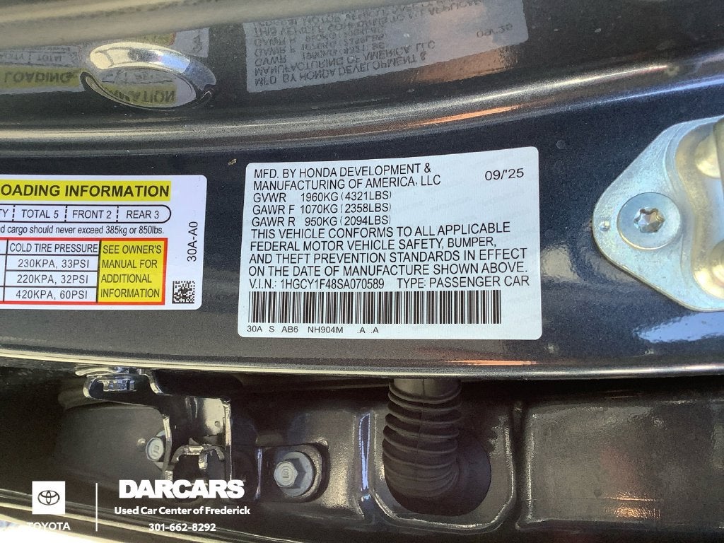 2025 Honda Accord SE