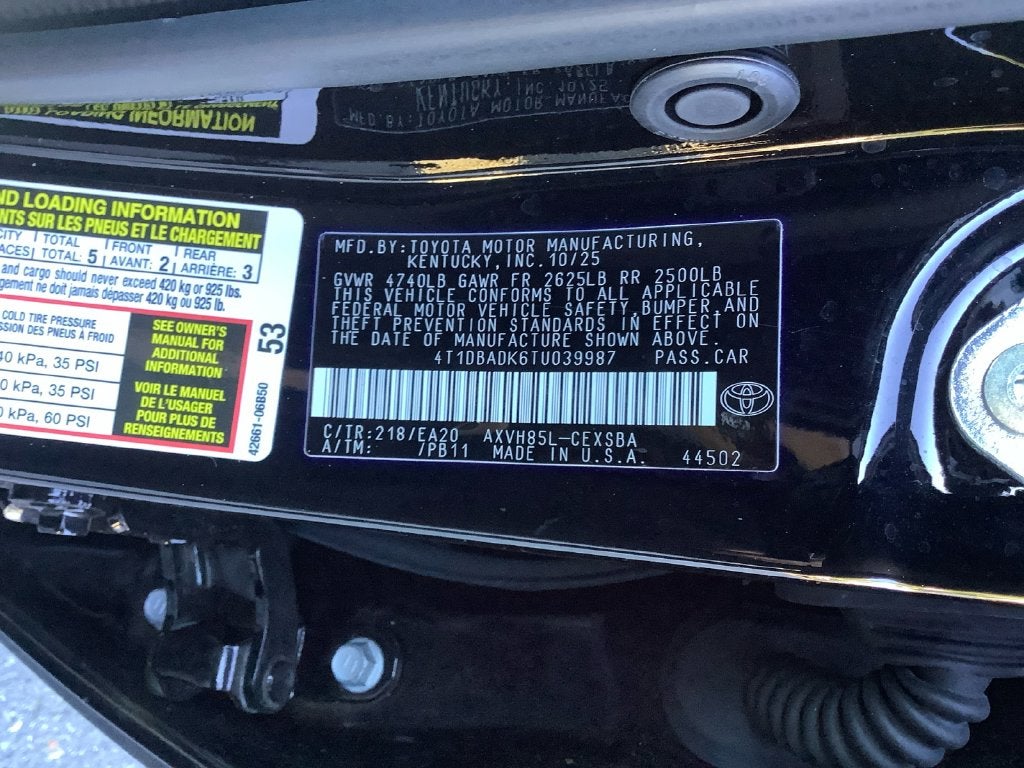 2026 Toyota Camry SE Nightshade