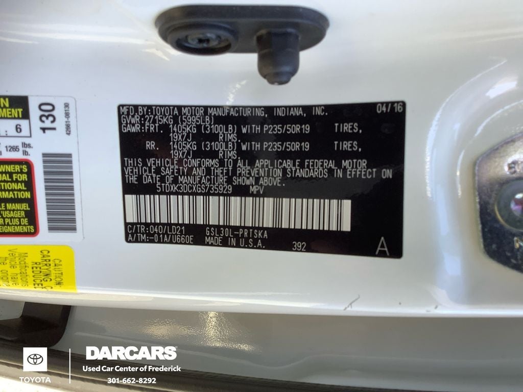 2016 Toyota Sienna SE Premium 8 Passenger