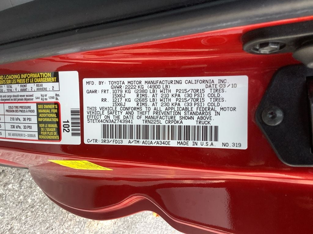 2010 Toyota Tacoma Base