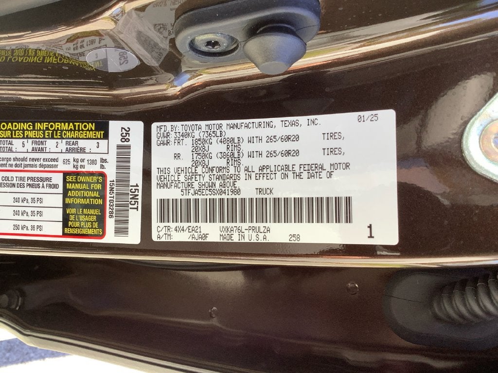 2025 Toyota Tundra Limited
