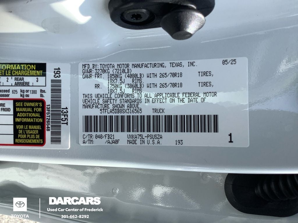 2025 Toyota Tundra SR5