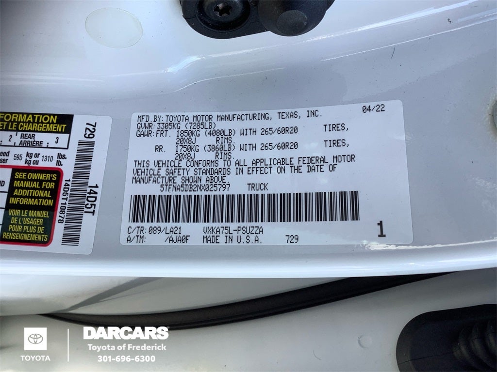 2022 Toyota Tundra Platinum