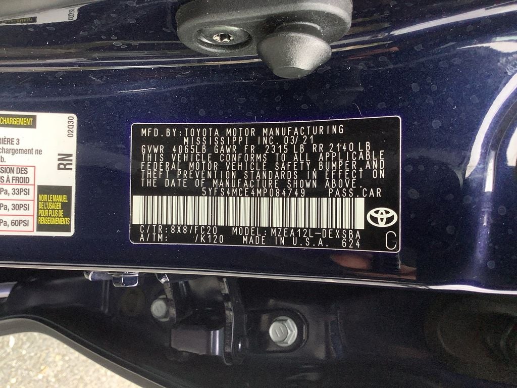 2021 Toyota Corolla SE