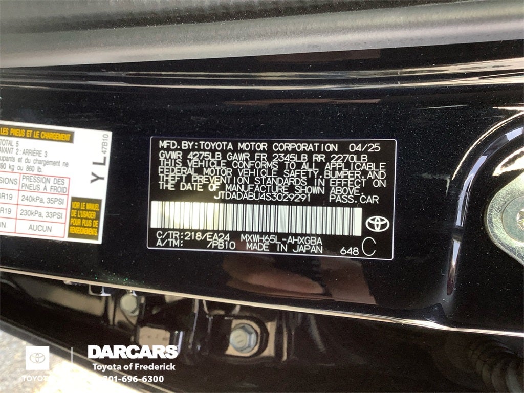 2025 Toyota Prius Nightshade