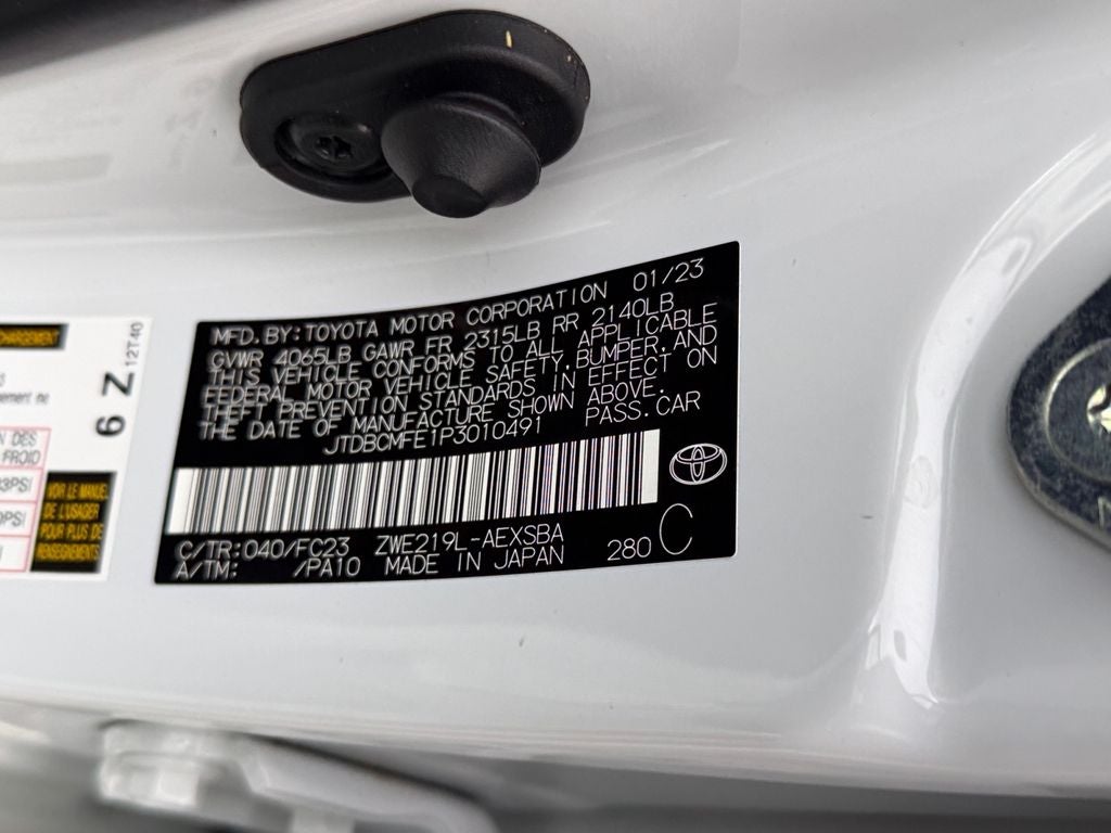 2023 Toyota Corolla Hybrid SE