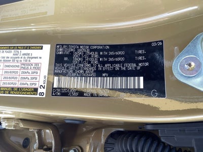 2026 Toyota Land Cruiser Base