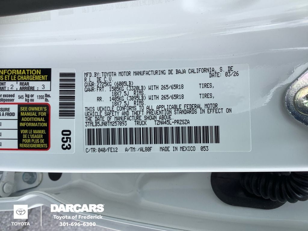 2026 Toyota Tacoma TRD Sport