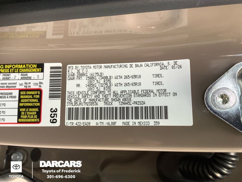 2026 Toyota Tacoma TRD Sport