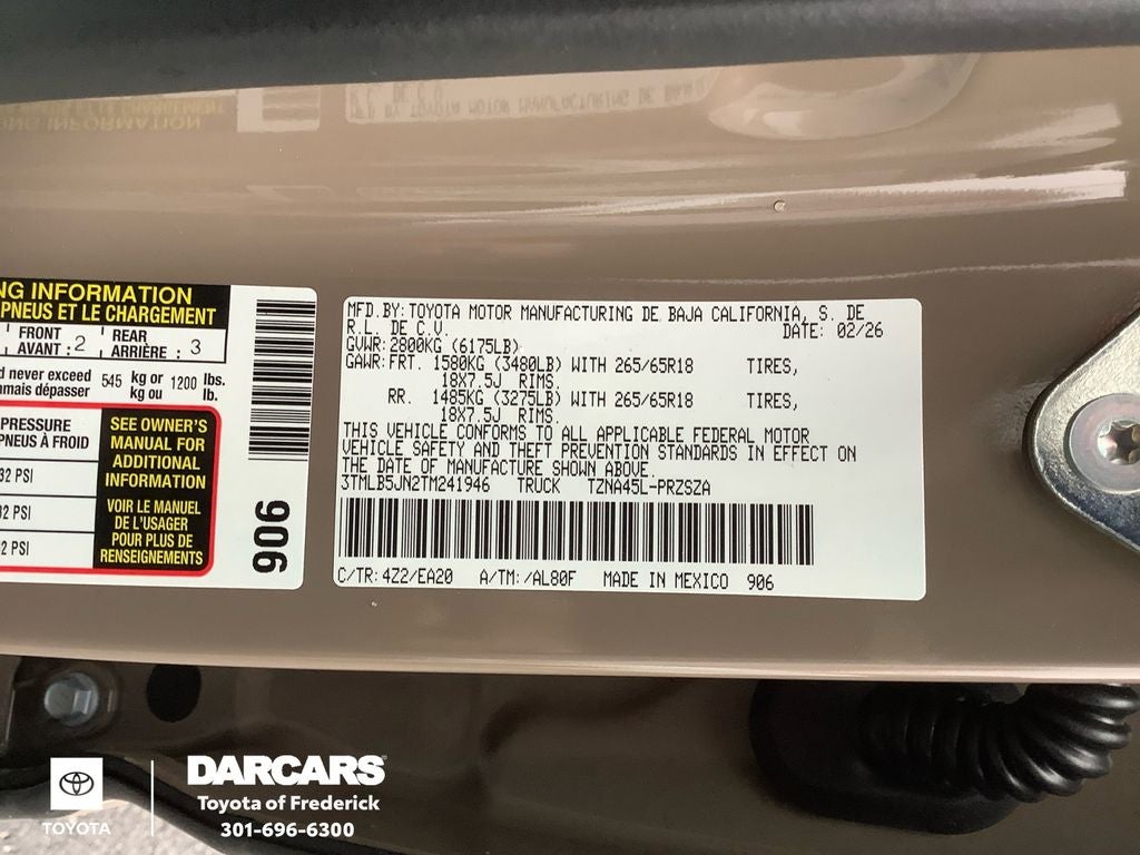 2026 Toyota Tacoma TRD Sport