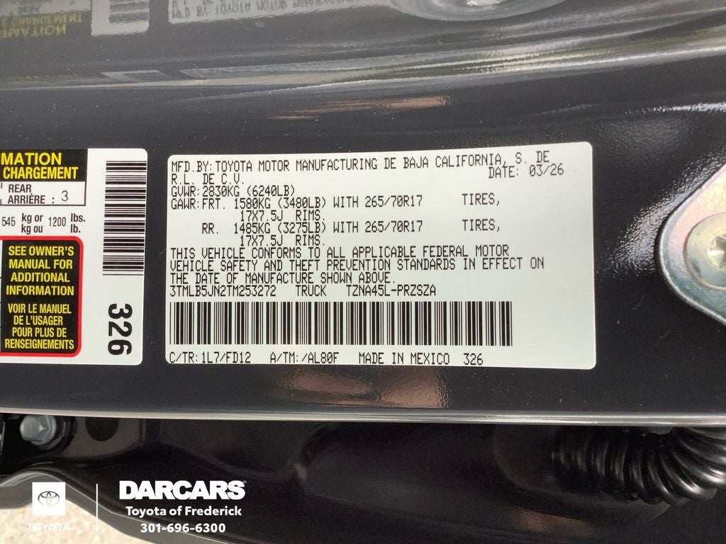 2026 Toyota Tacoma TRD Off-Road