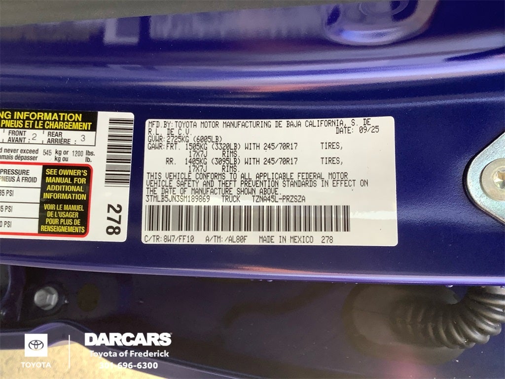 2025 Toyota Tacoma SR5