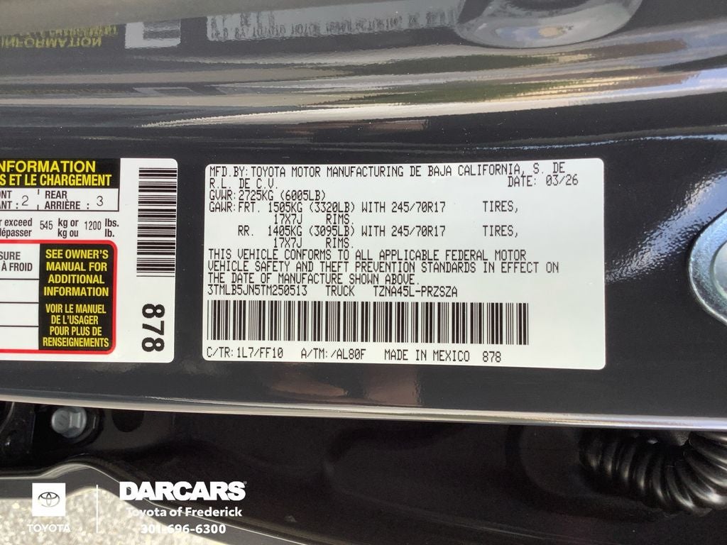 2026 Toyota Tacoma SR5