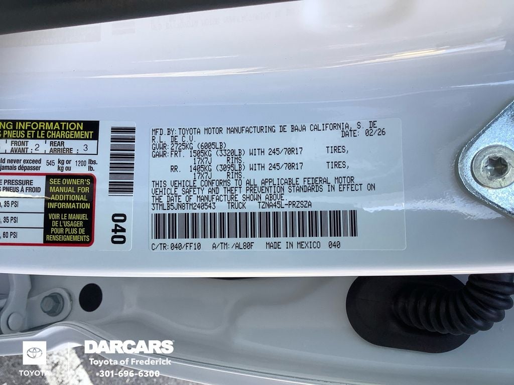 2026 Toyota Tacoma SR5