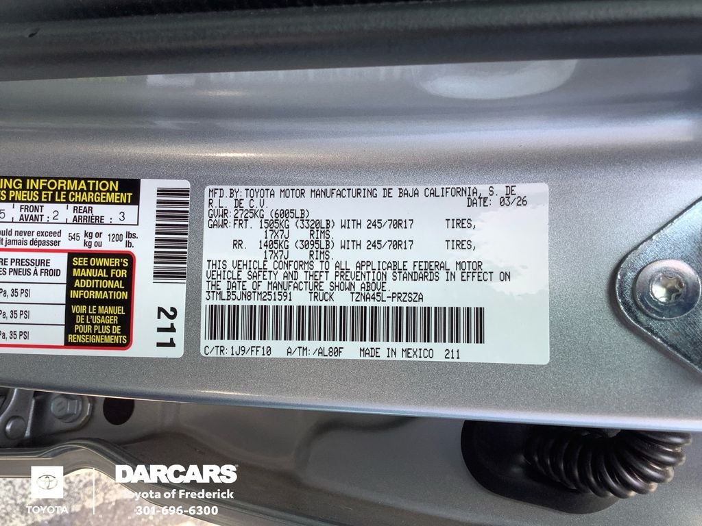 2026 Toyota Tacoma SR5