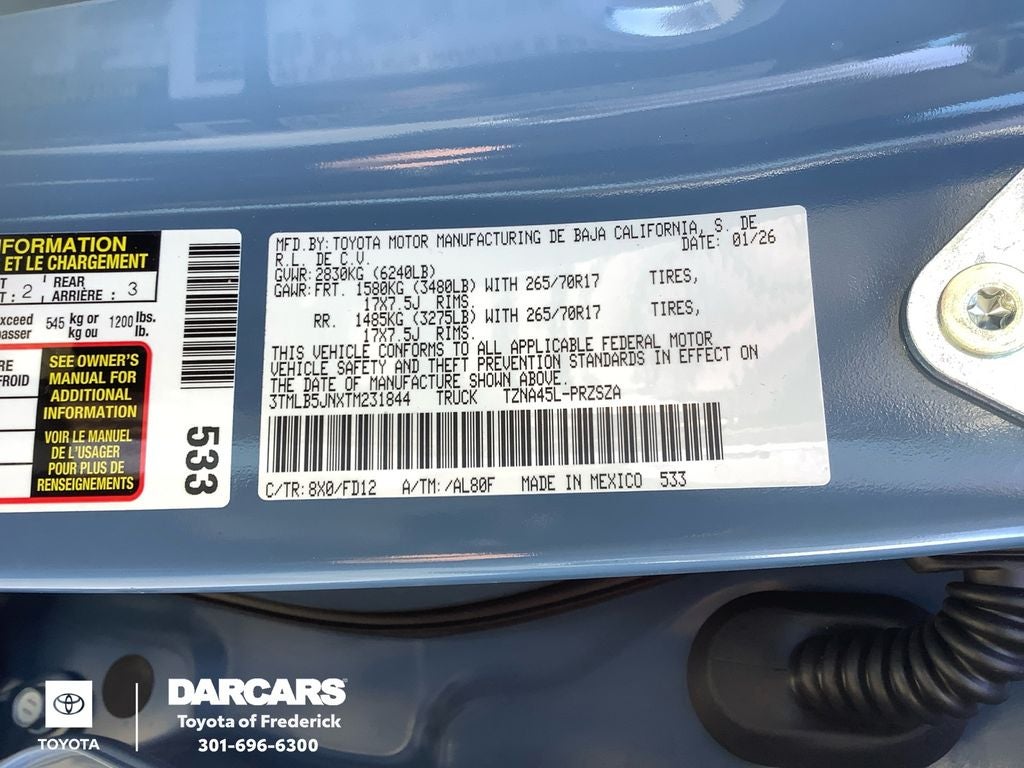 2026 Toyota Tacoma TRD Off-Road