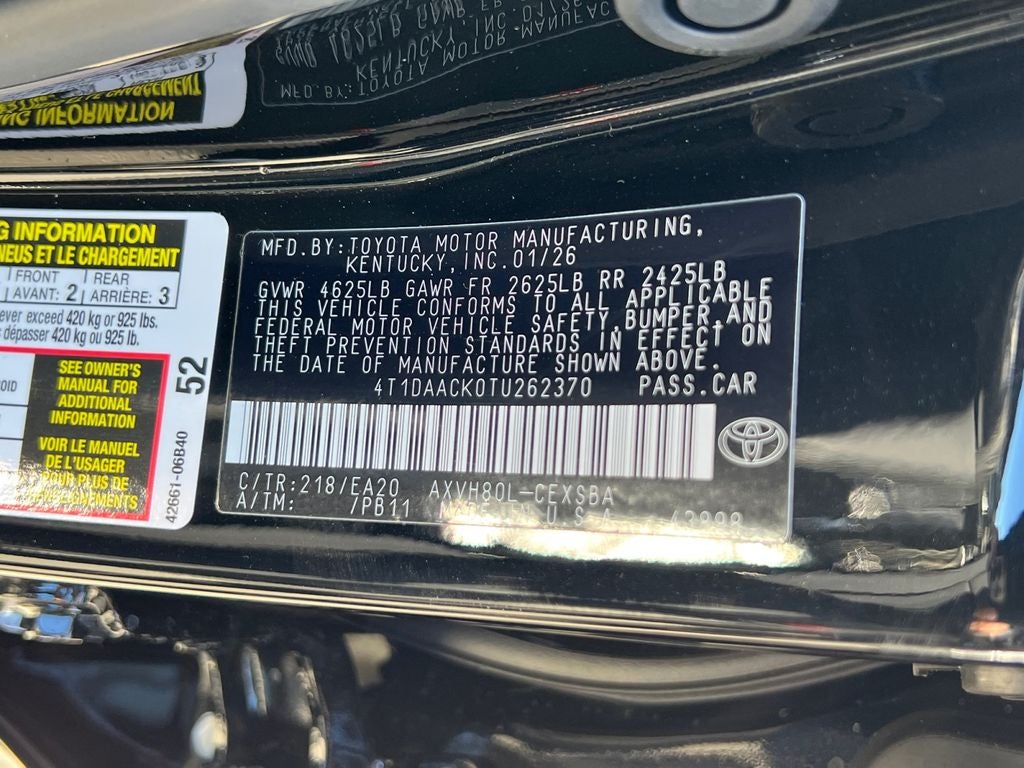 2026 Toyota Camry SE