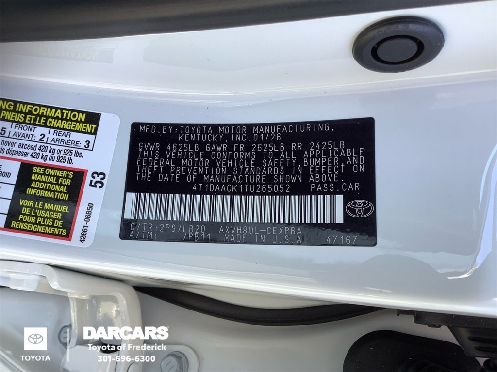 2026 Toyota Camry XSE