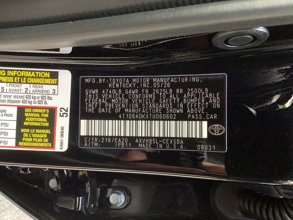 2026 Toyota Camry SE