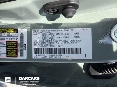 2026 Toyota Tundra SR5