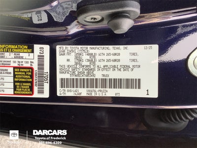 2026 Toyota Tundra Platinum