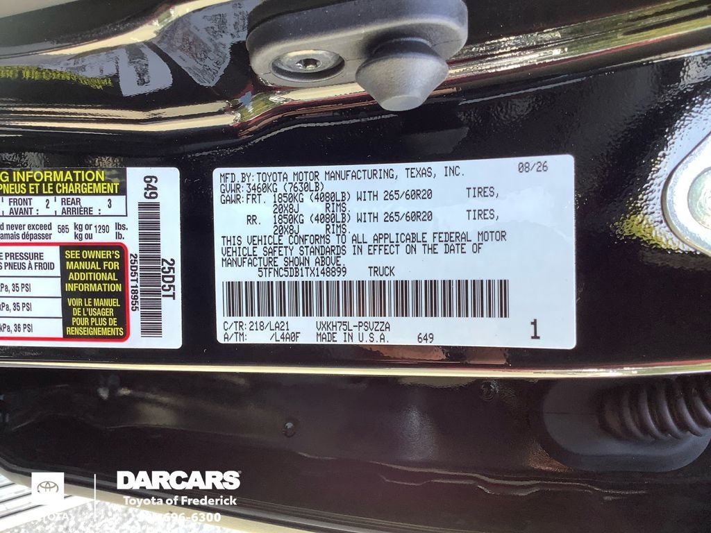 2026 Toyota Tundra Hybrid Platinum