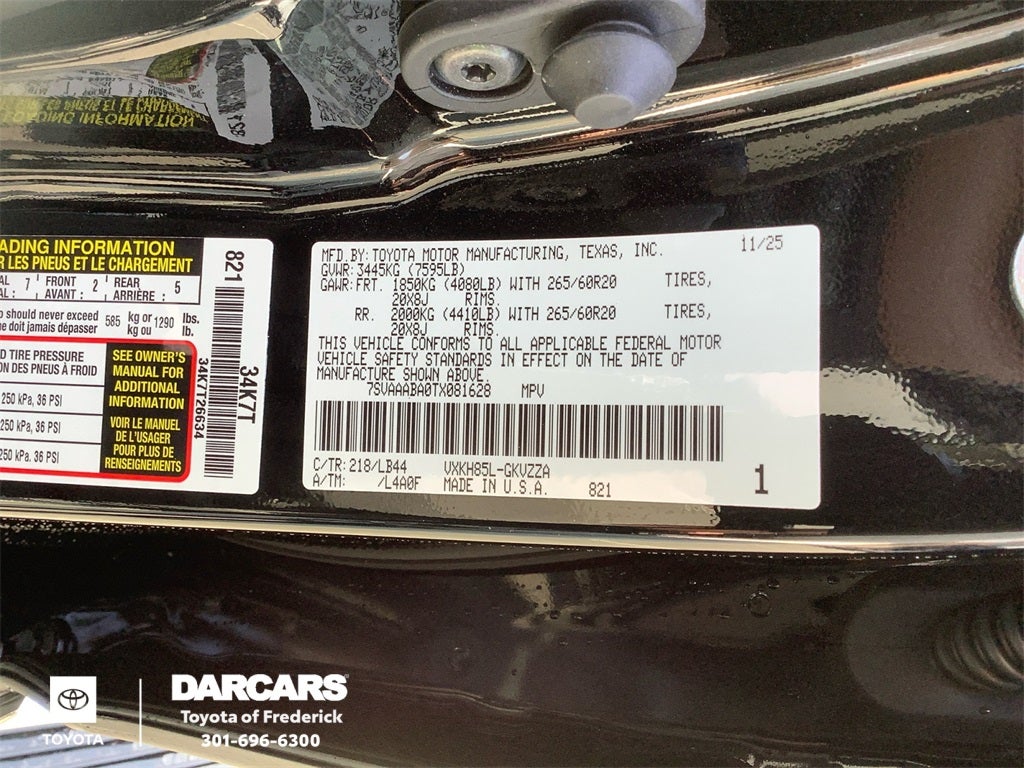 2026 Toyota Sequoia 1794 Edition