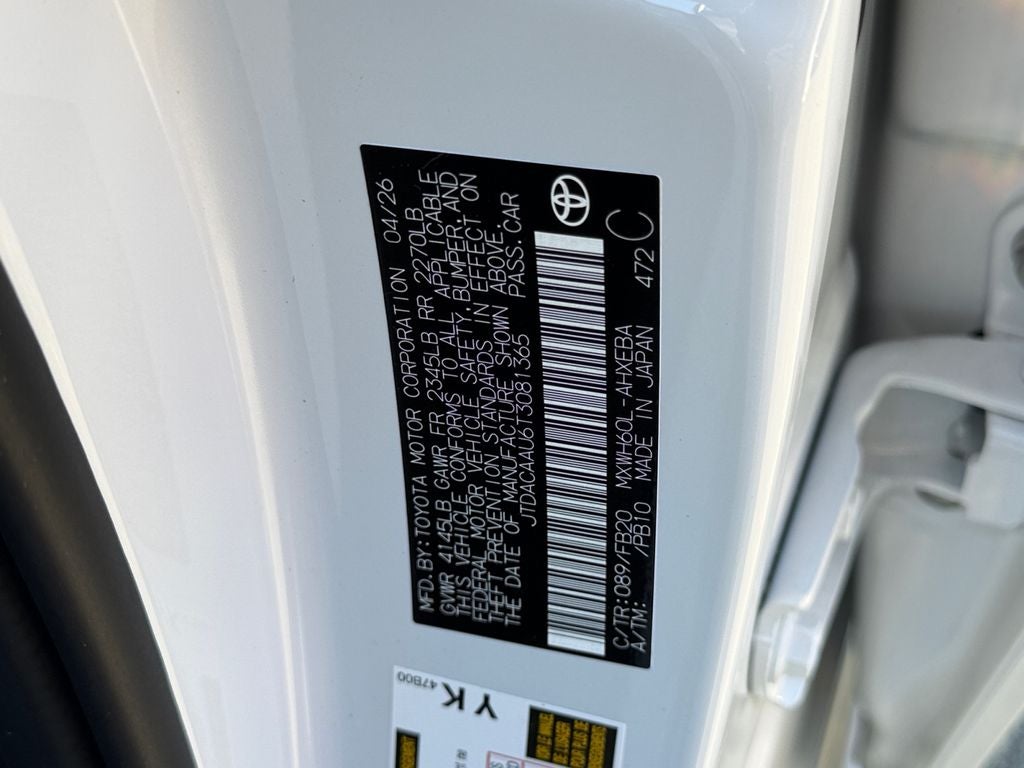 2026 Toyota Prius LE
