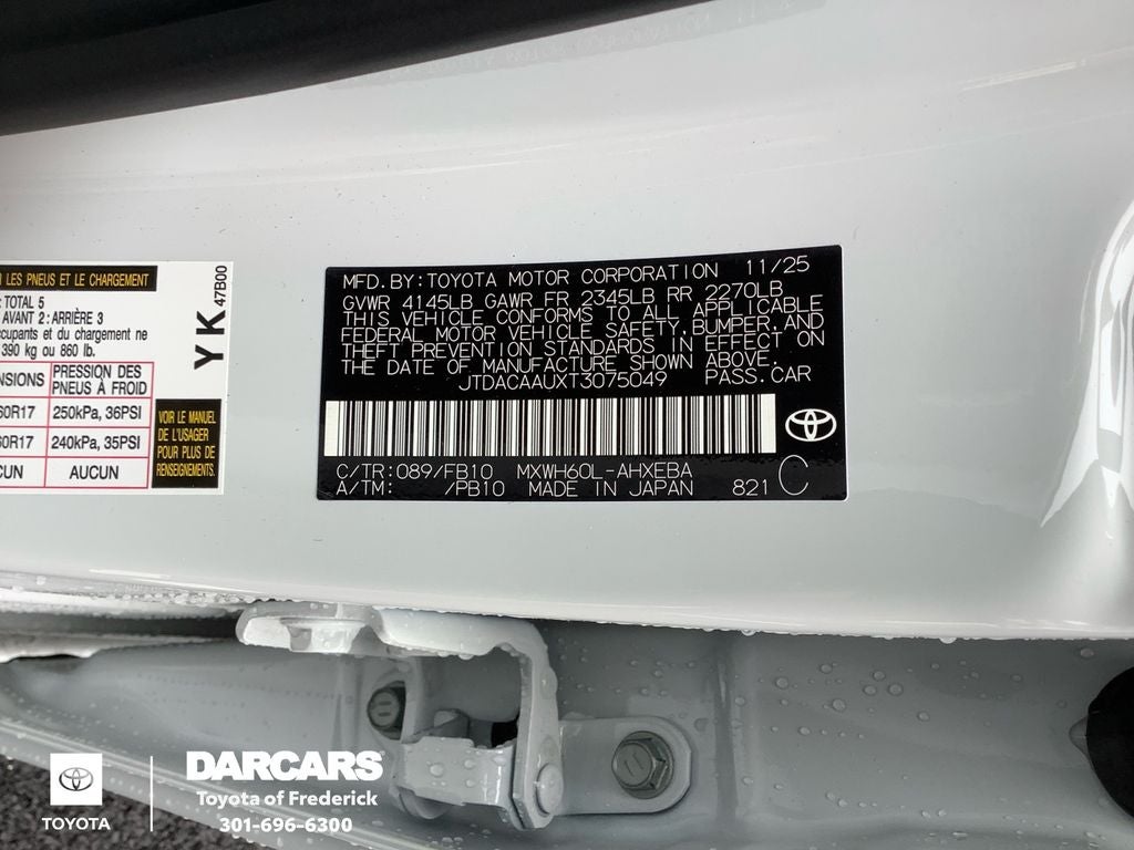 2026 Toyota Prius LE