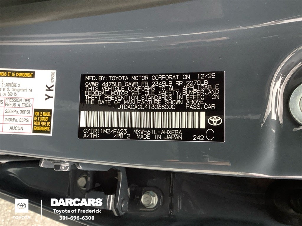 2026 Toyota Prius Plug-In Hybrid SE