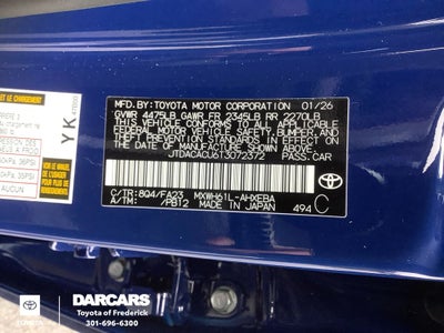 2026 Toyota Prius Plug-In Hybrid SE