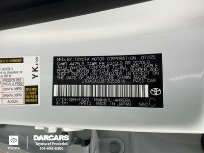 2026 Toyota Prius Plug-In Hybrid SE