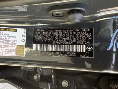 2026 Toyota Corolla Hybrid SE