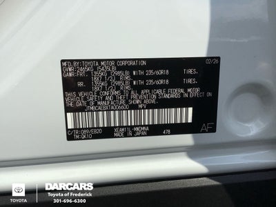 2026 Toyota bZ XLE Plus