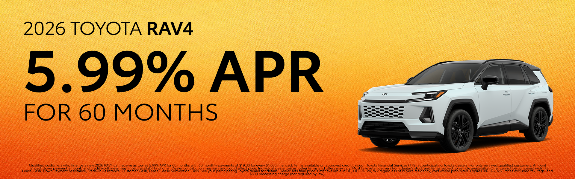 New 2026 RAV4 