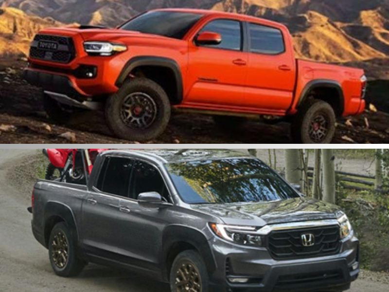 Toyota Tacoma Vs Honda Ridgeline Mid Size Truck Comparison Darcars
