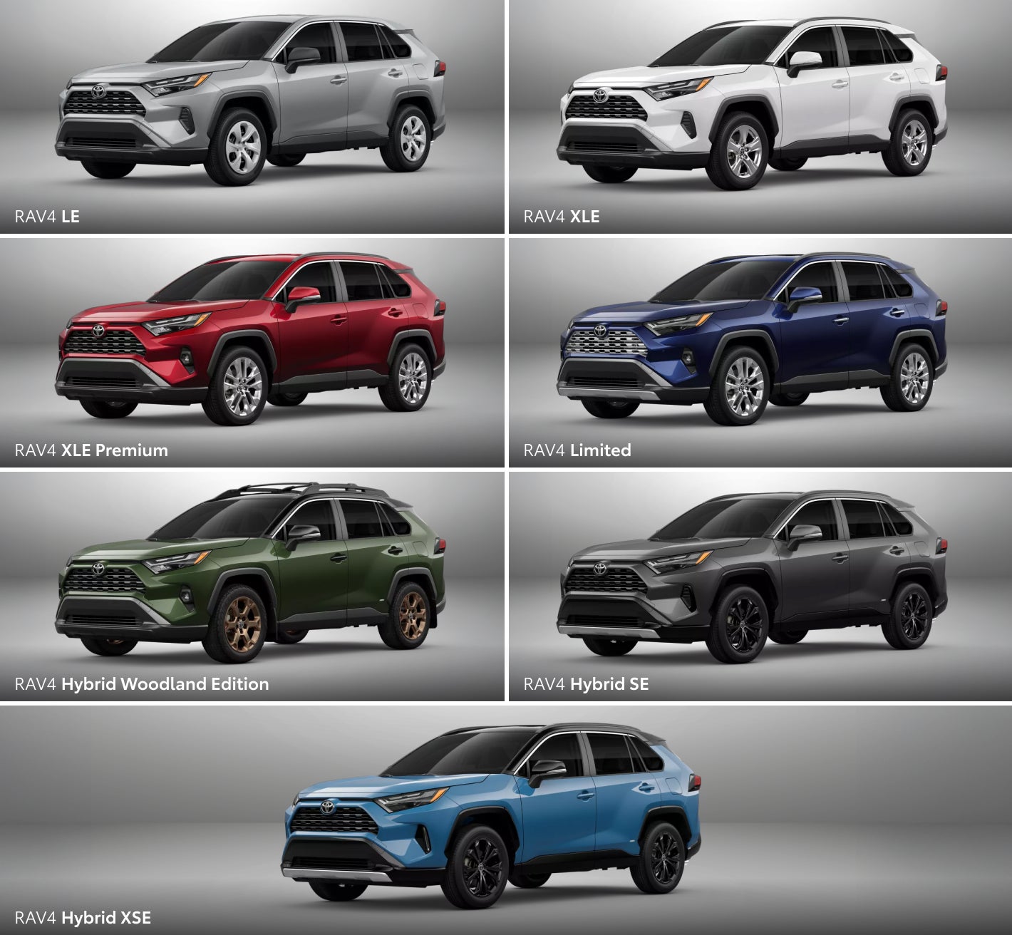 Comparing Toyota RAV4 vs. Honda CR-V Trim Levels