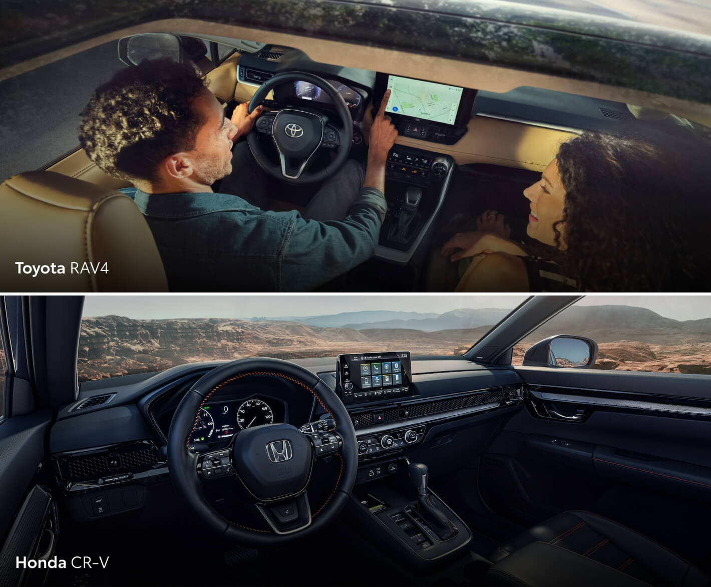Toyota RAV4 vs. Honda CR-V Interior Features